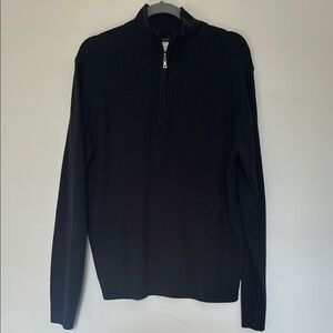 Weatherproof Black Zip Up Sweater